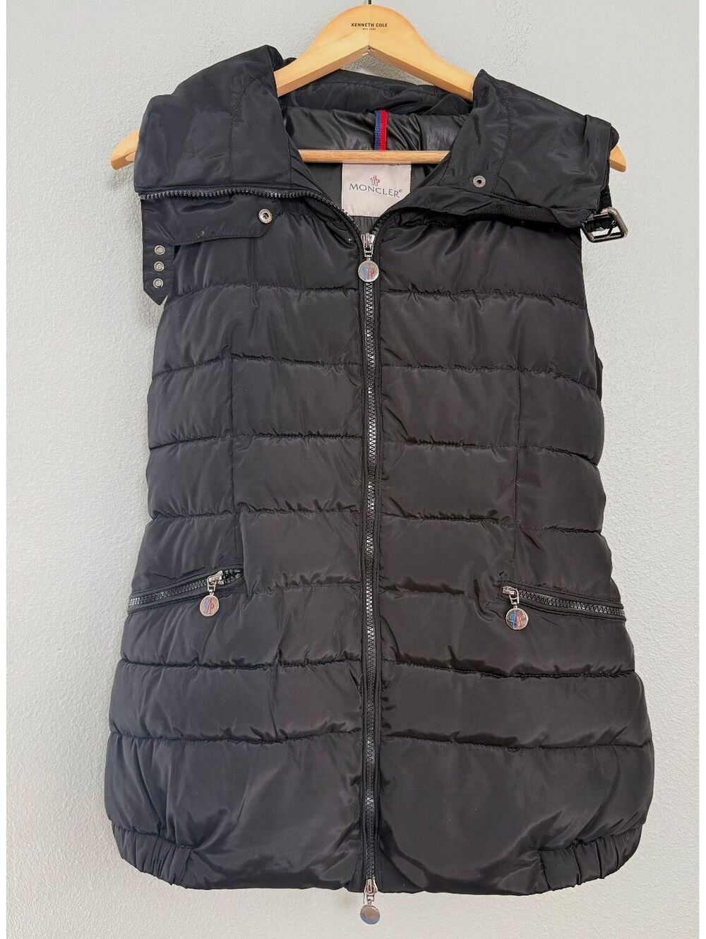 Moncler Women's Black Puffer Vest - Women's 2 (Medium)